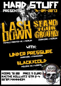 Konzert mit LASHDOWN // STAND YOUR GROUND // UNDER PRESSURE﻿ // BLACK X COLD