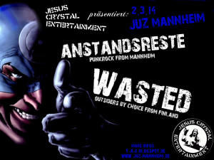 Konzert mit WASTED / WOLF MOUNTAINS / ANSTANDSRESTE