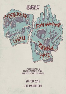 Konzert mit: SUN WORSHIP & UNRU & TEENAGE HATE & HYSTERESE