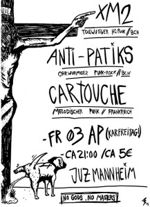 Konzert mit: XM2 & ANTI-PATIKS & Cartouche