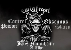 Metal-Punk Massacre! Ewïg Frost, Control Poison, Skarn, Oksennus