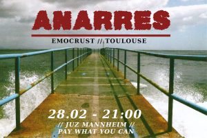 Konzert! w/ Anarres (Emocrust aus Toulouse, FR / Ex- UMAC)