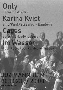 Konzert: Only/Karina Kvist/Cages/Im Wasser